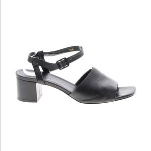 Black Block Heel Sandals by Everlane leather size 7
